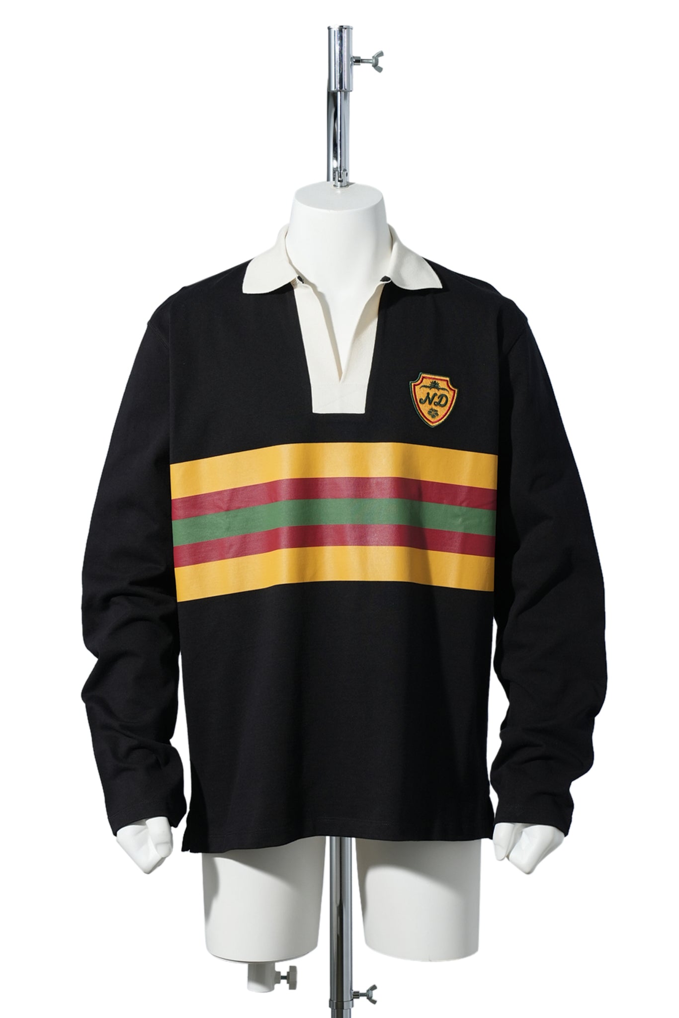 STRIPED RUGBY / BLACK