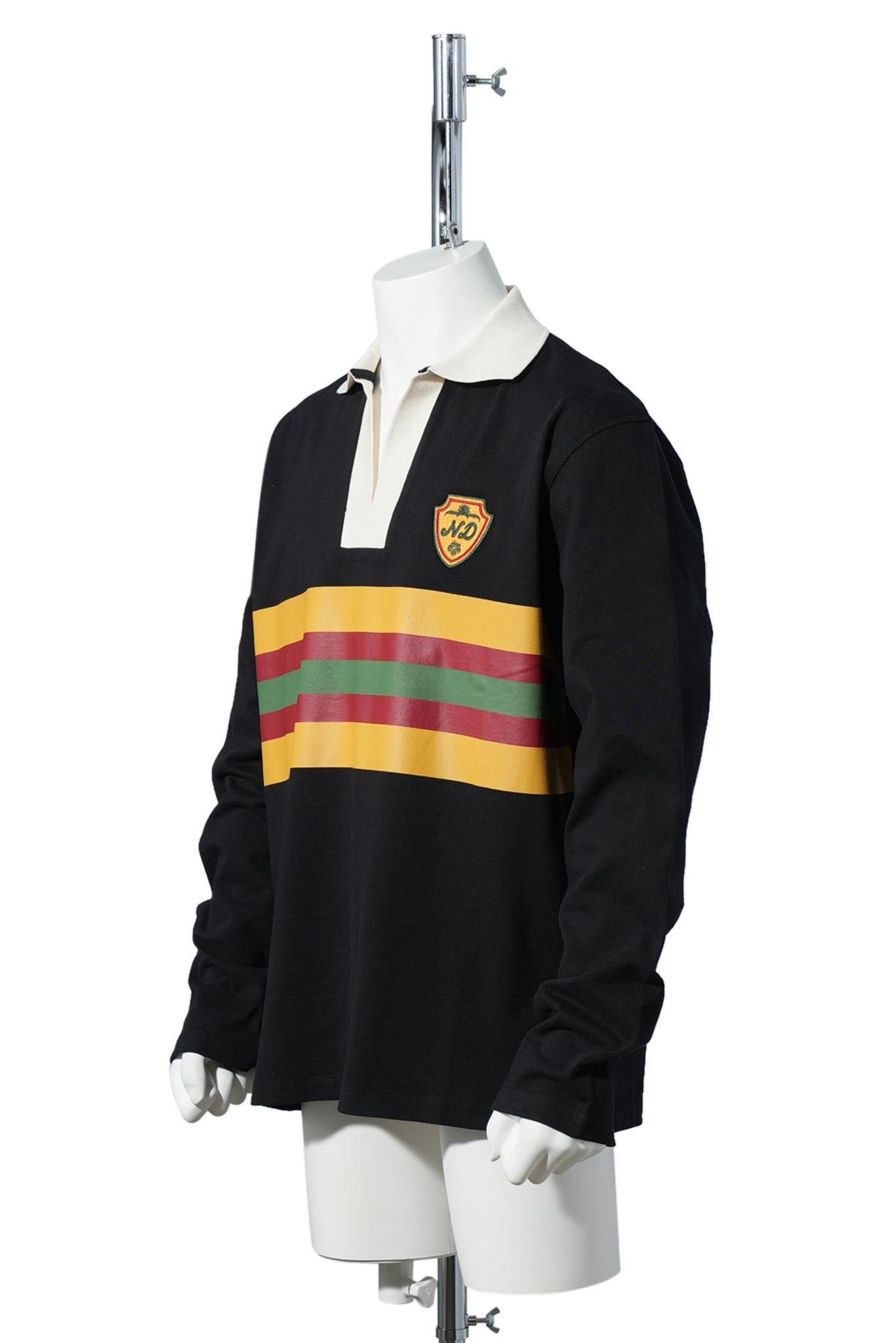 STRIPED RUGBY / BLACK
