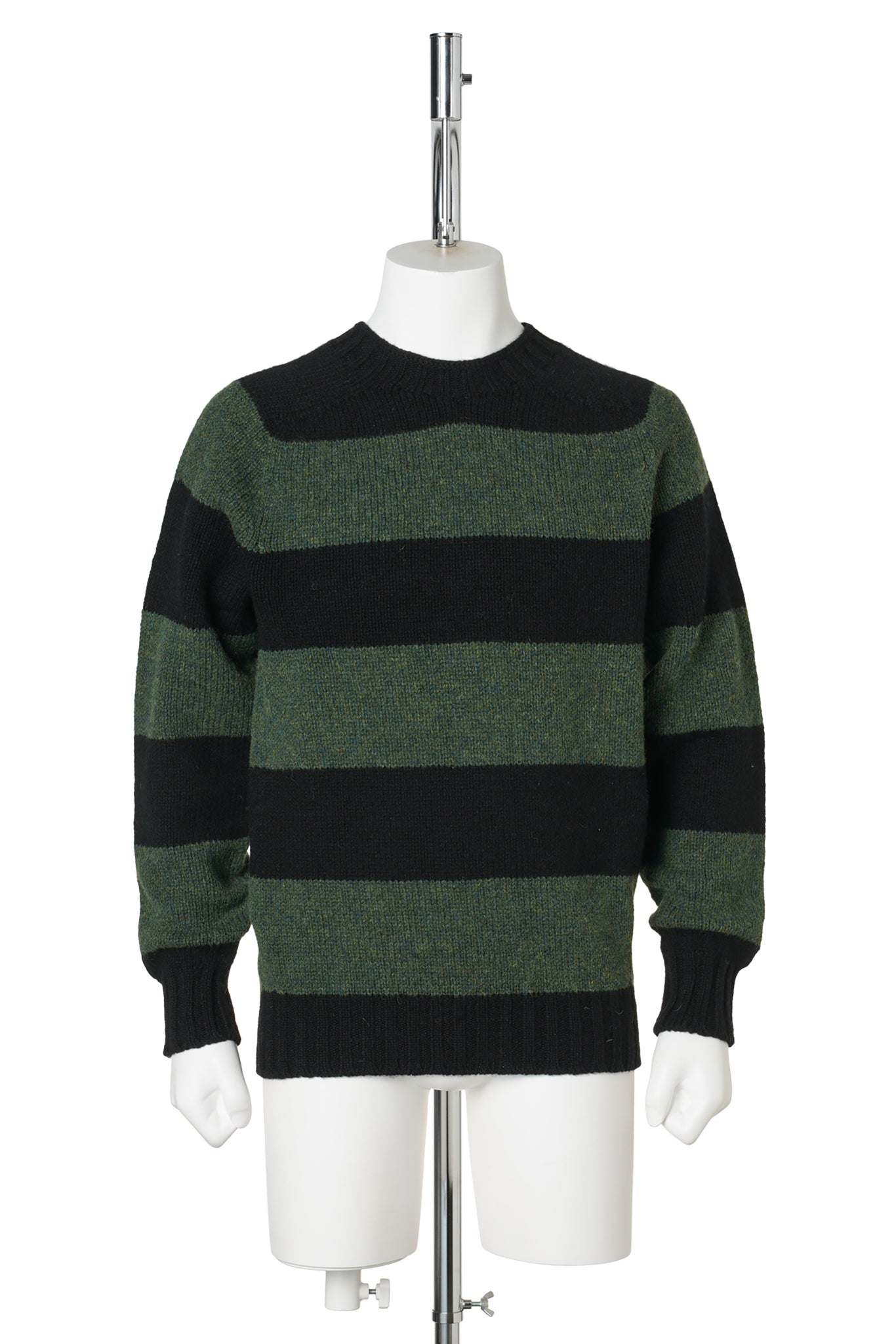 STRIPED JUMPER / BLACK/GREEN
