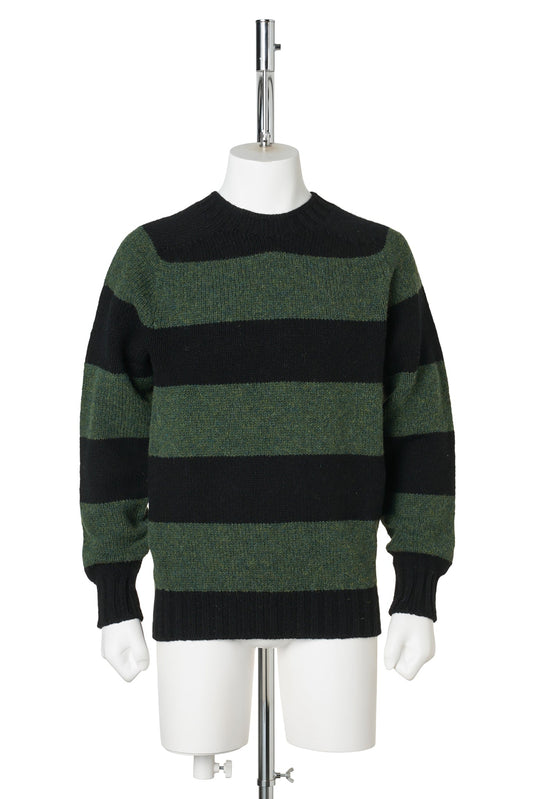 STRIPED JUMPER / BLACK/GREEN