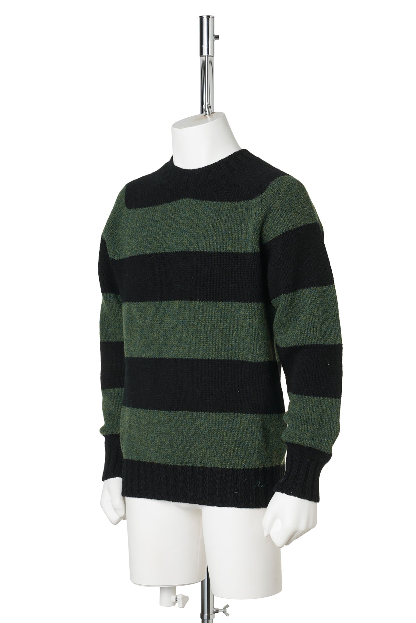 STRIPED JUMPER / BLACK/GREEN
