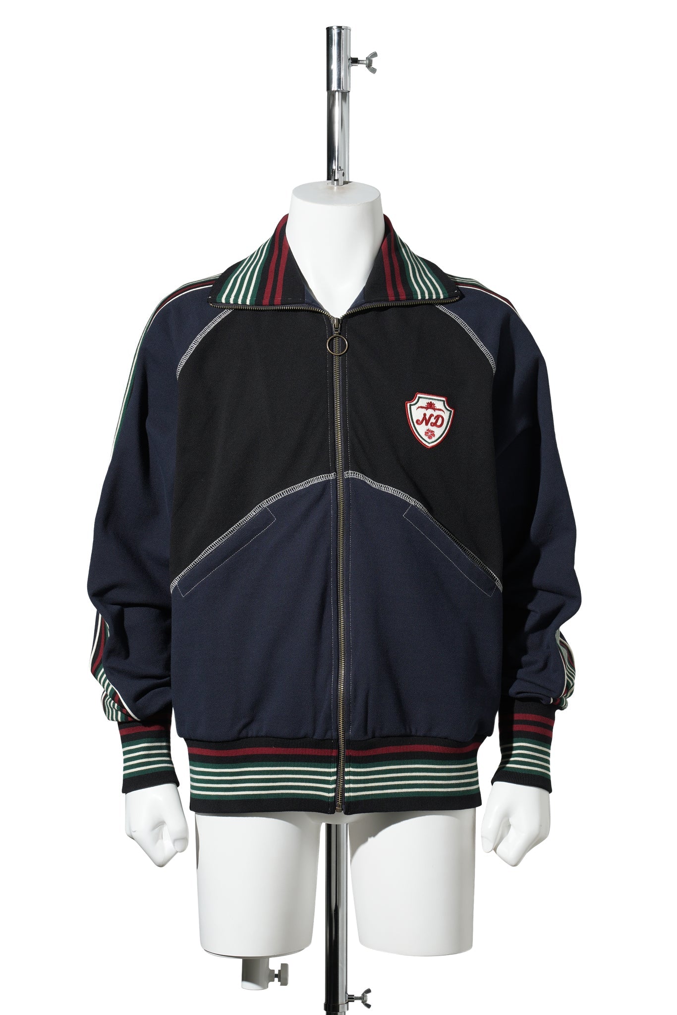 TRACK TOP / BLACK/NAVY