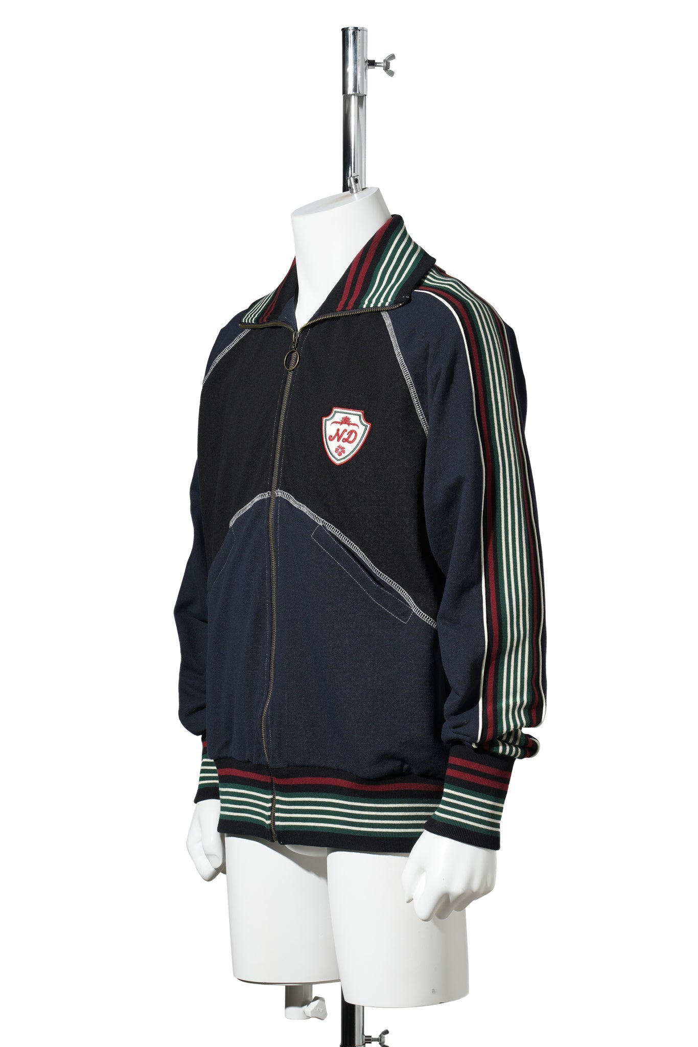 TRACK TOP / BLACK/NAVY
