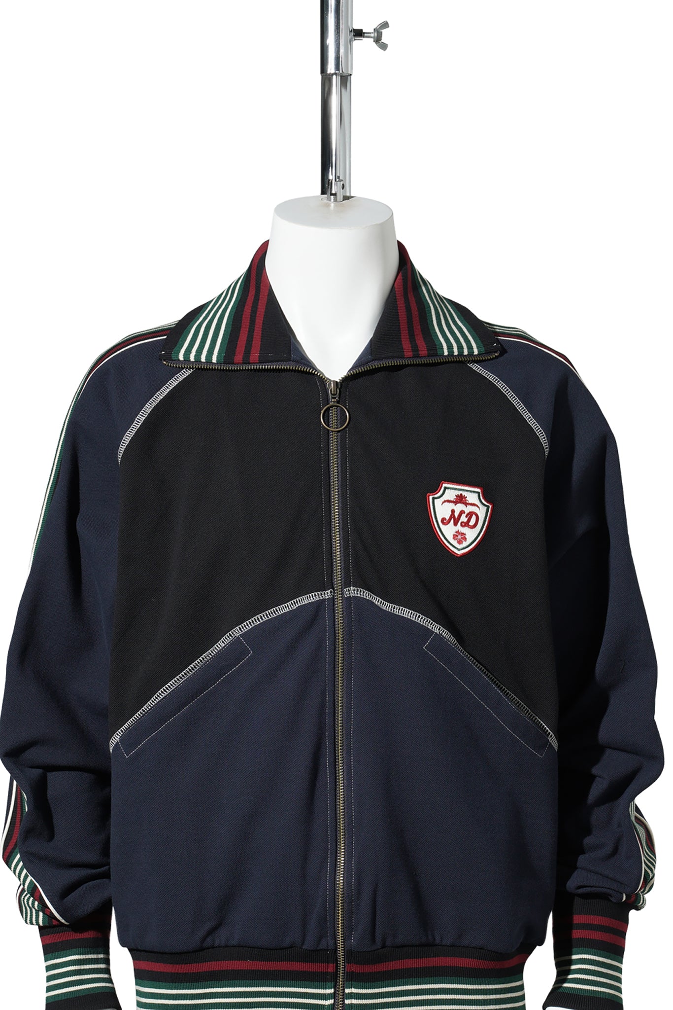 TRACK TOP / BLACK/NAVY