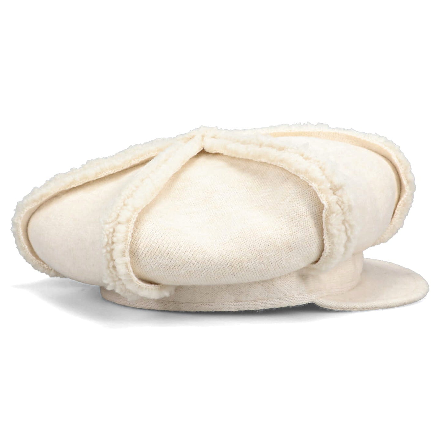 SHEARLING BERET / WHITE