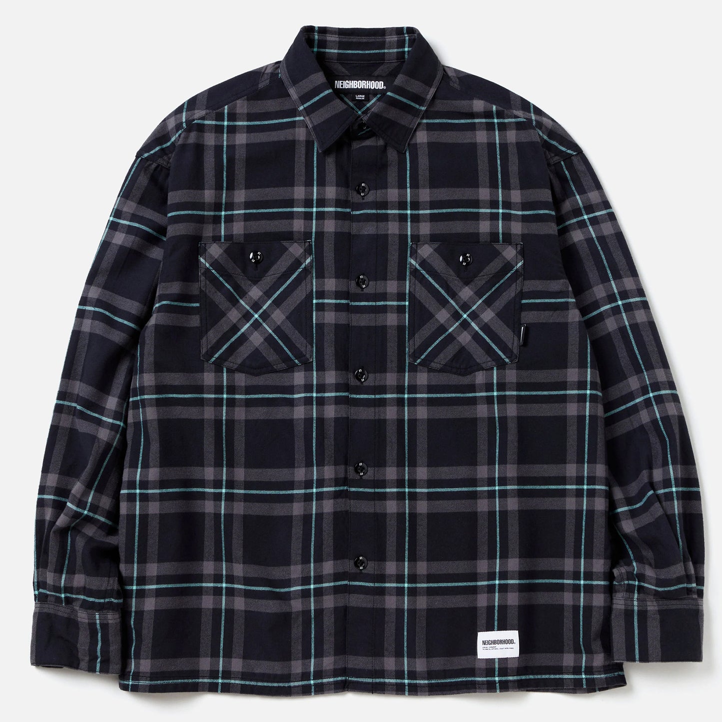 TARTAN CHECK SHIRT L / BLACK