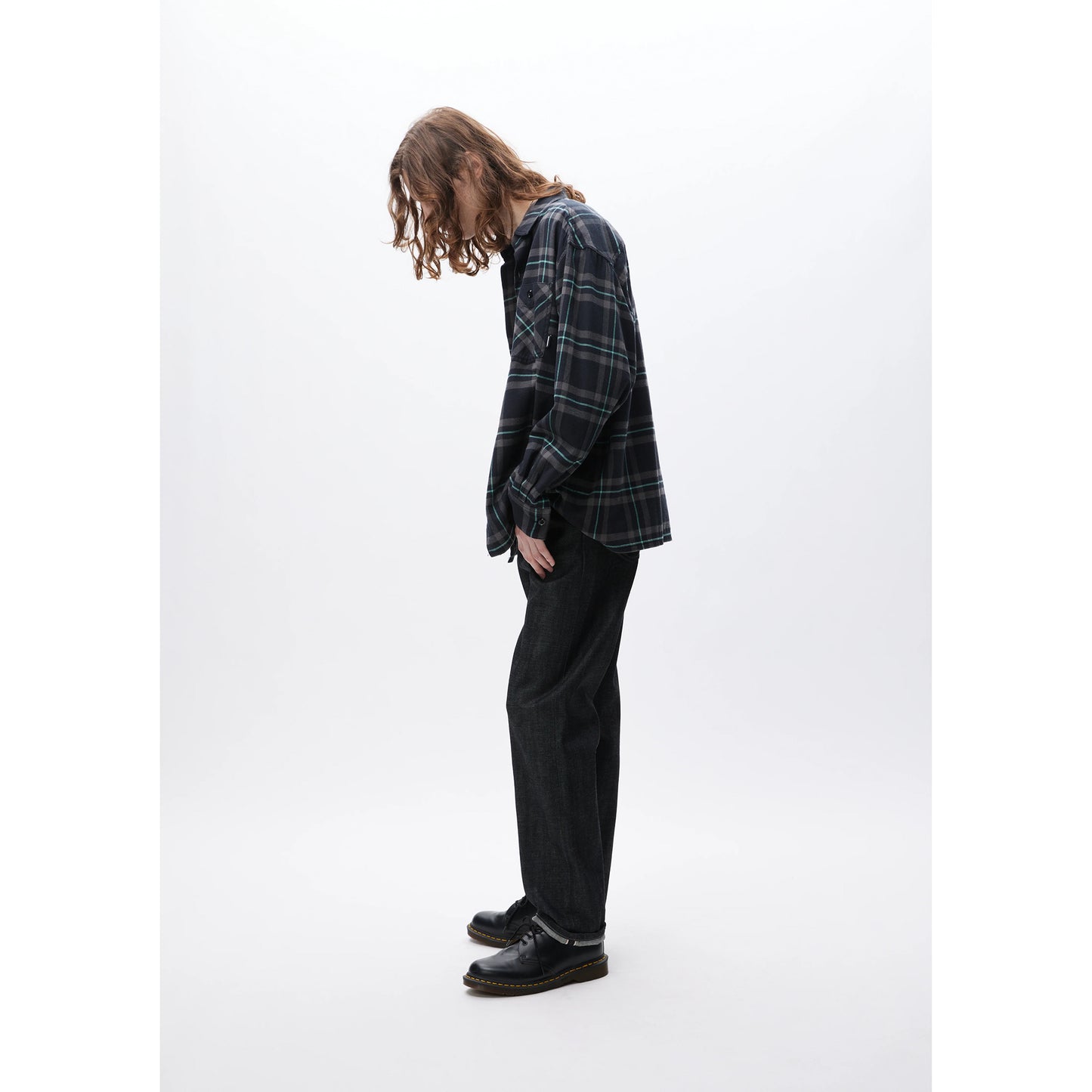 TARTAN CHECK SHIRT L / BLACK