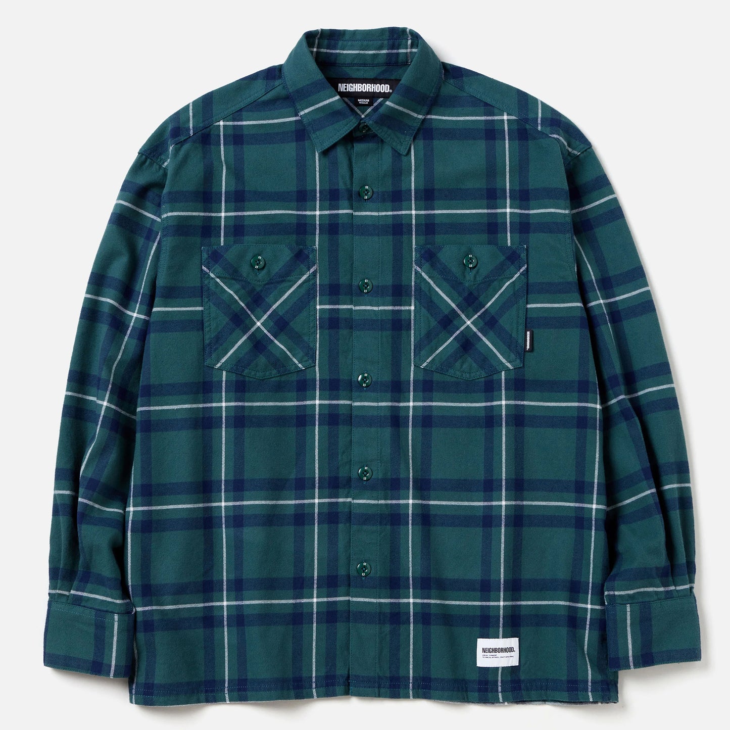 TARTAN CHECK SHIRT L / GREEN