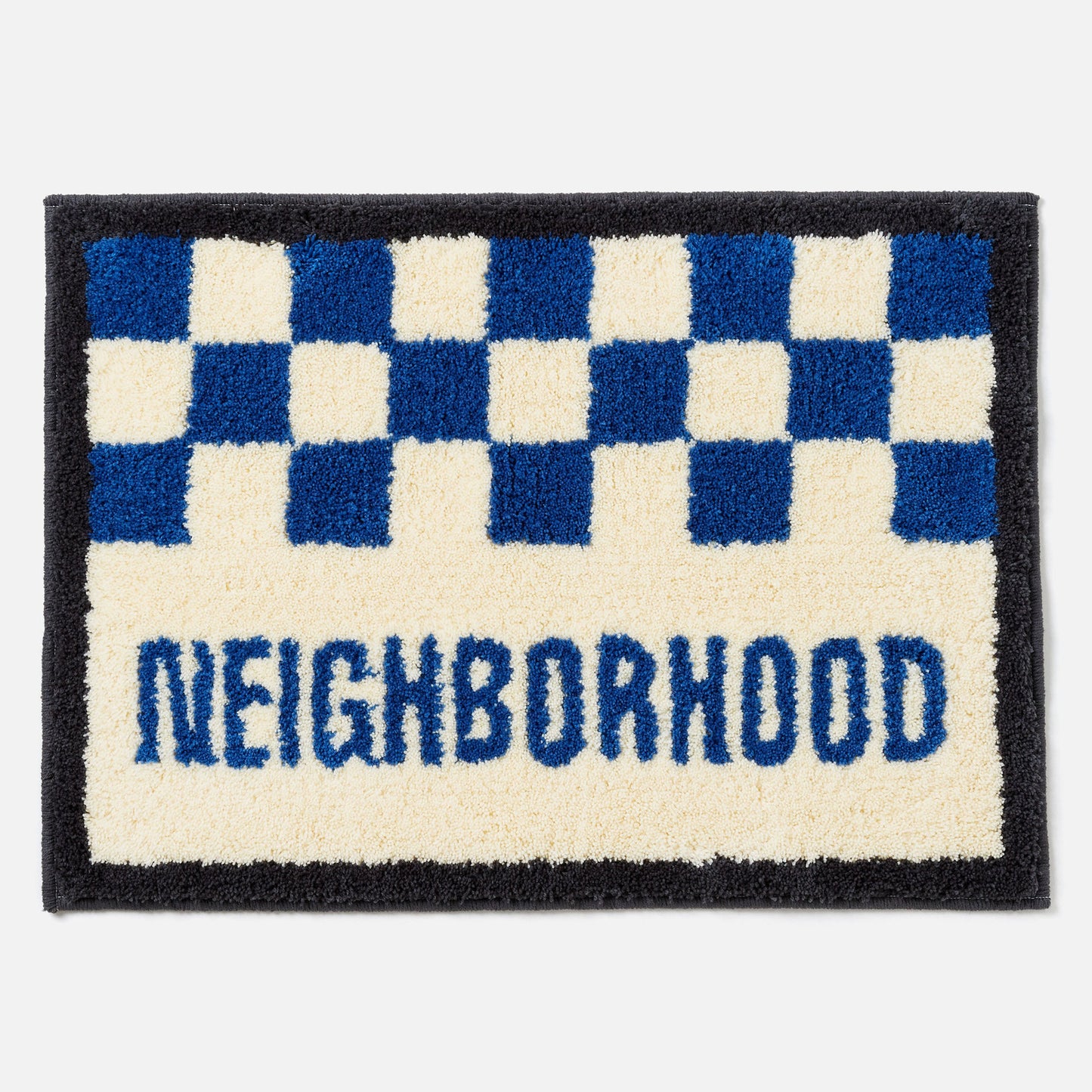 NH X GALLERY 1950 . CHECKER RUG MAT / BLUE