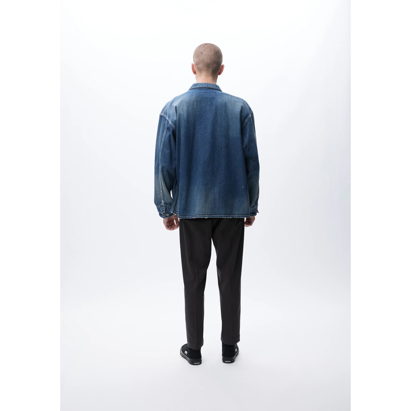 WASHED COVERALL JACKET / INDIGO