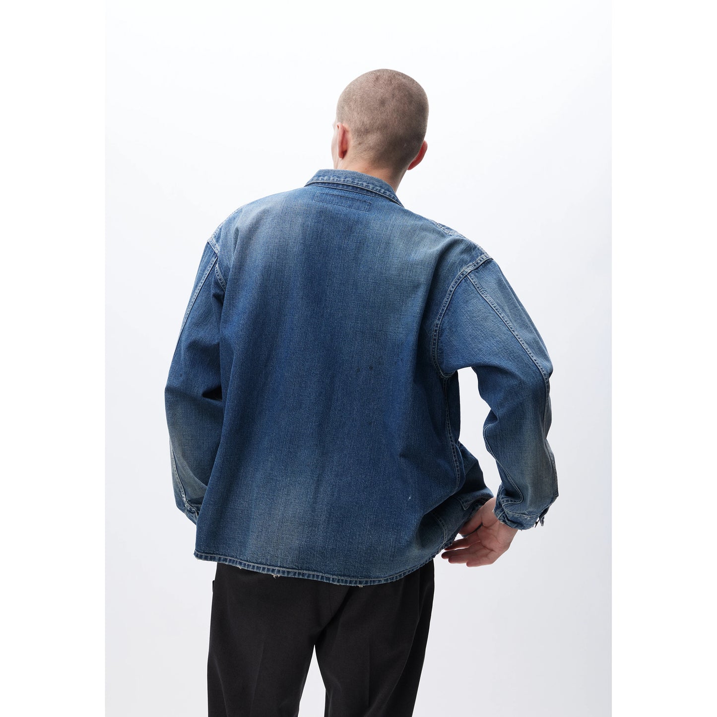 WASHED COVERALL JACKET / INDIGO