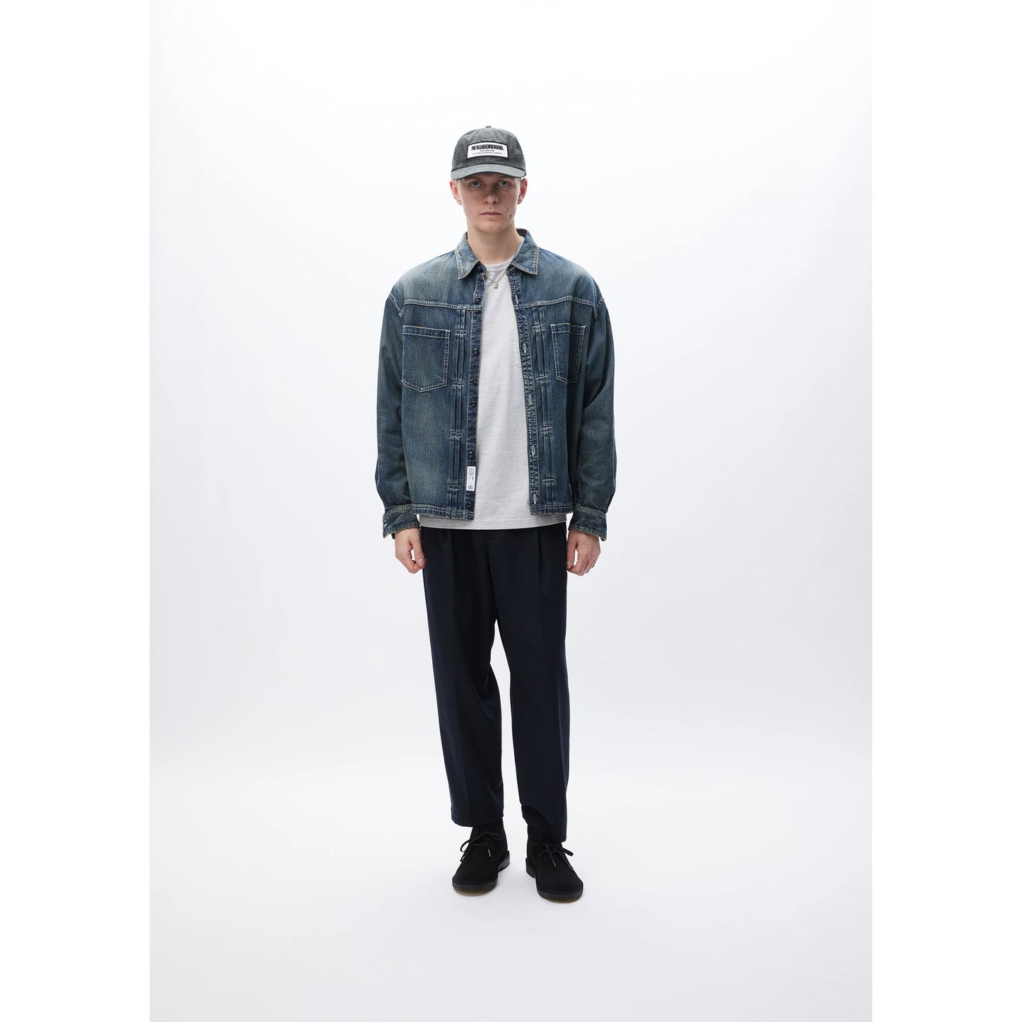 WASHED DENIM SHIRT LS / INDIGO