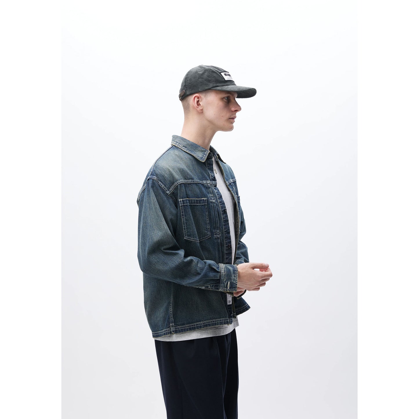 WASHED DENIM SHIRT LS / INDIGO