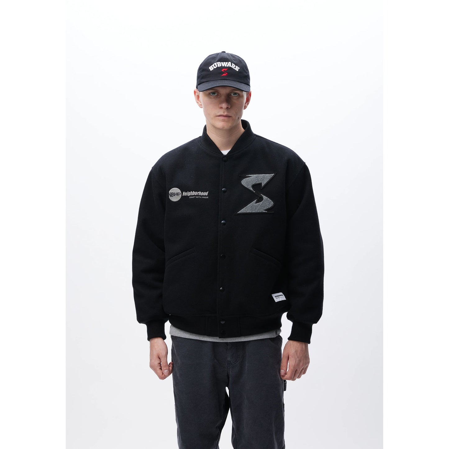 NH X SUBWARE . STADIUM JACKET / BLACK