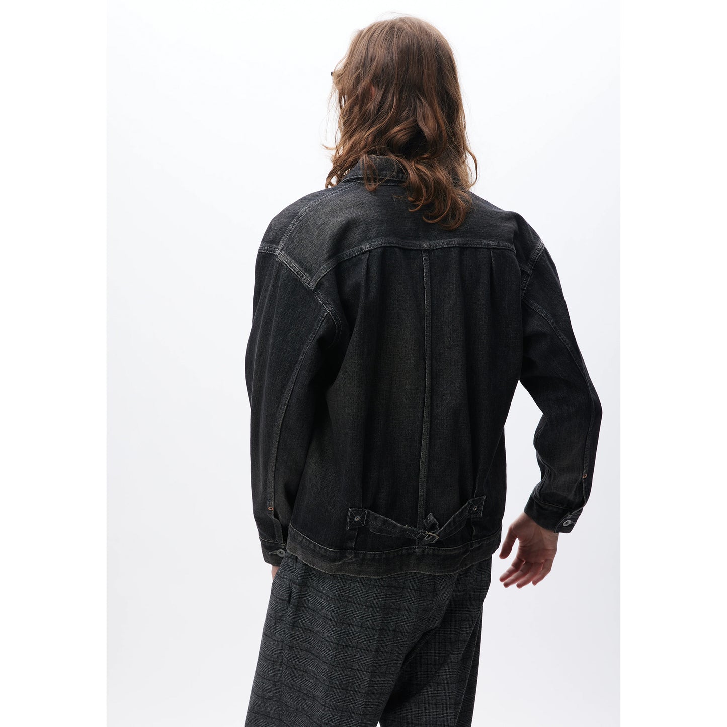 WASHED DENIM TYPE-1 JACKET / BLACK