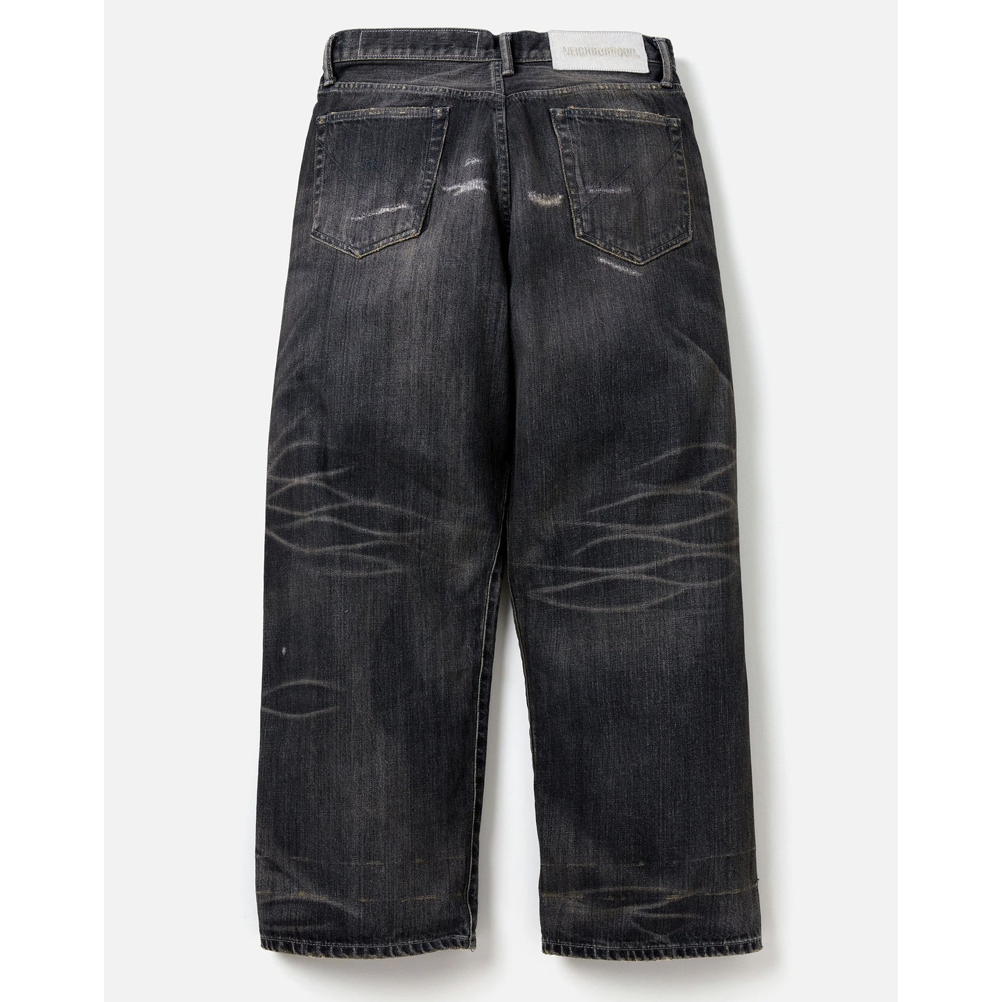 SAVAGE DENIM DP WIDE PANTS / BLACK