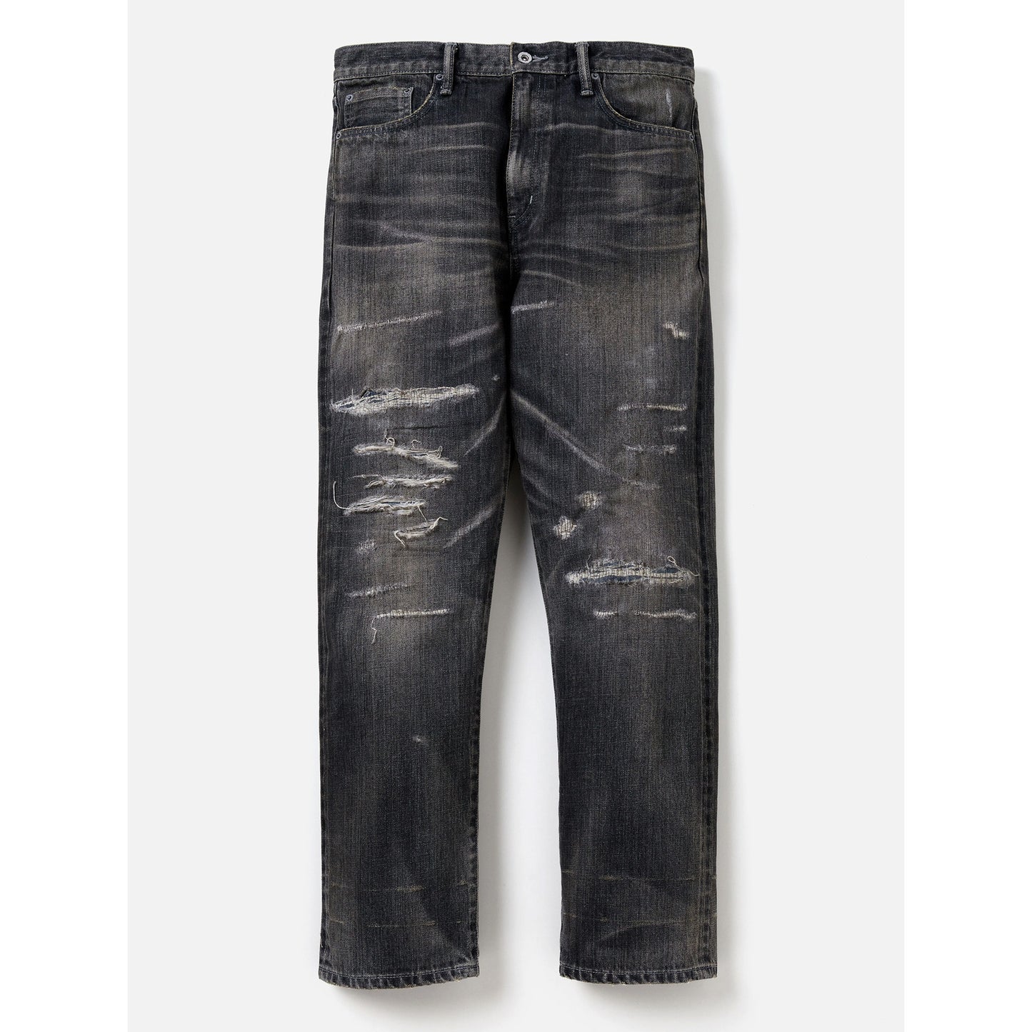 SAVAGE DENIM DP MID PANTS / BLACK