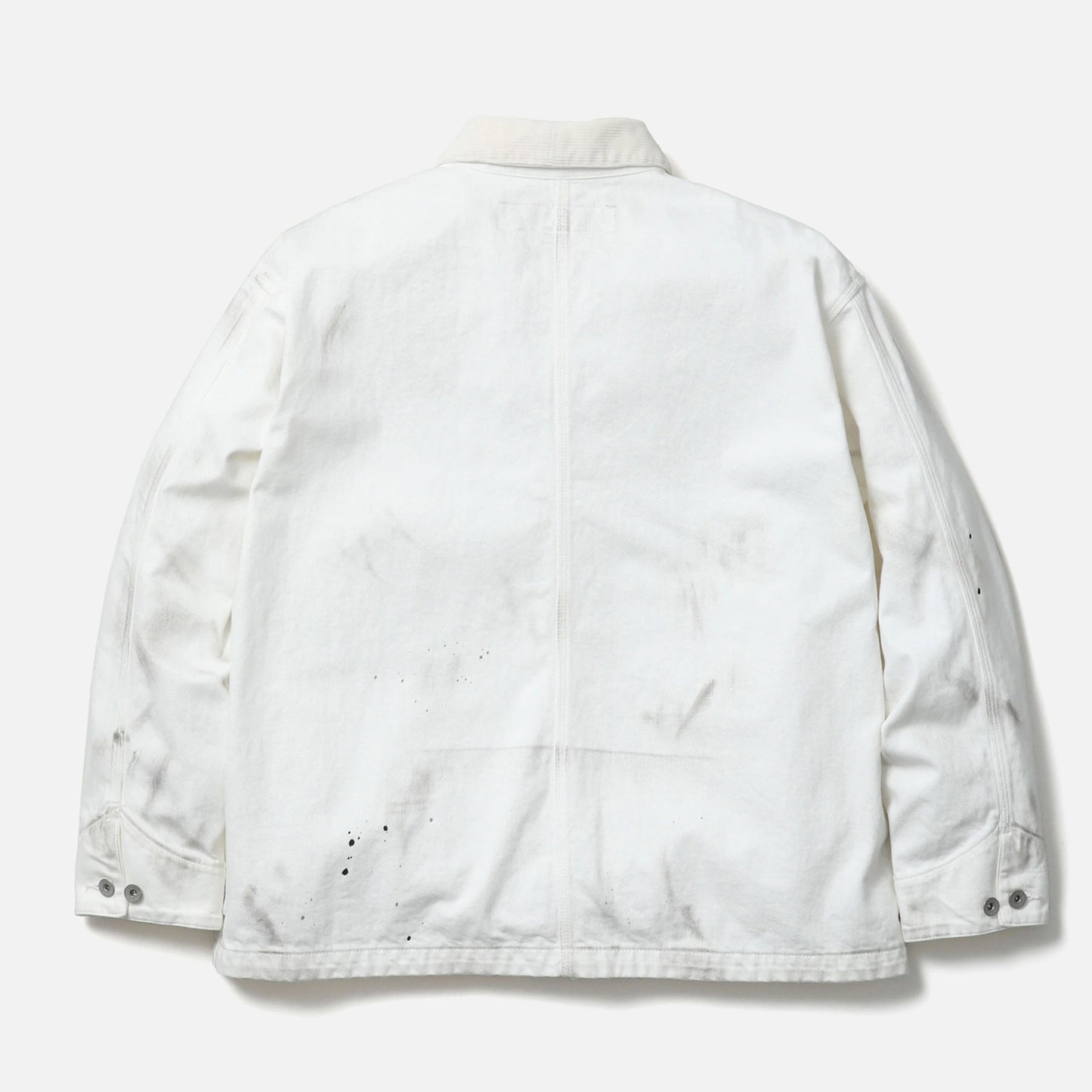 BW . WASHED COVERALL JACKET / WHITE