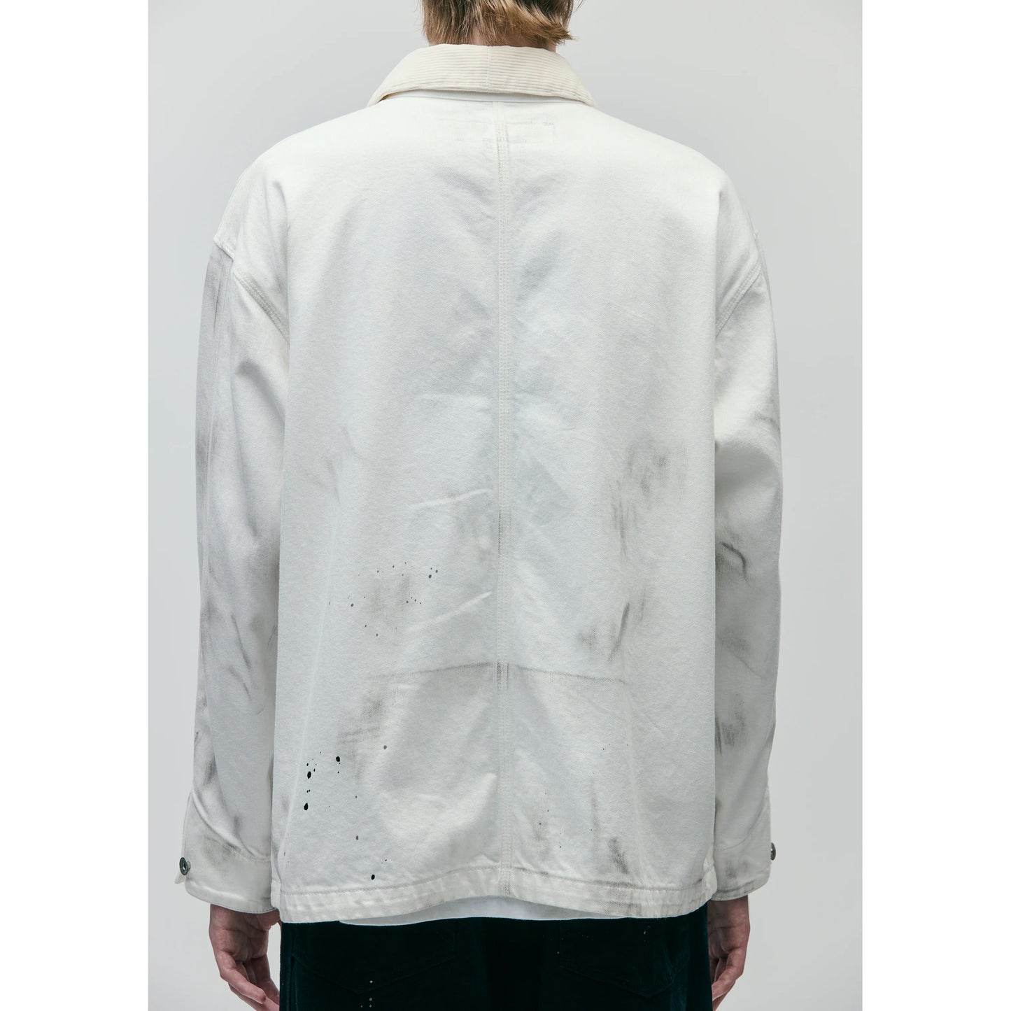 BW . WASHED COVERALL JACKET / WHITE