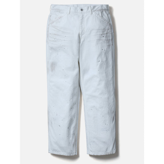 BW . WASHED UTILITY PANTS / WHITE