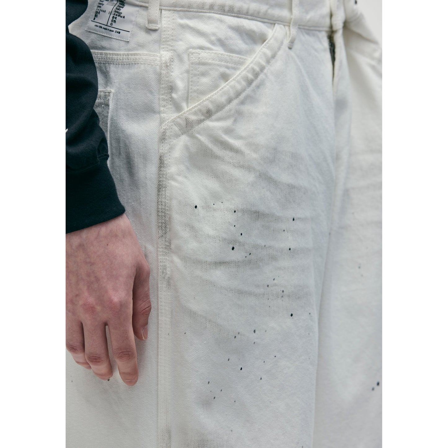 BW . WASHED UTILITY PANTS / WHITE