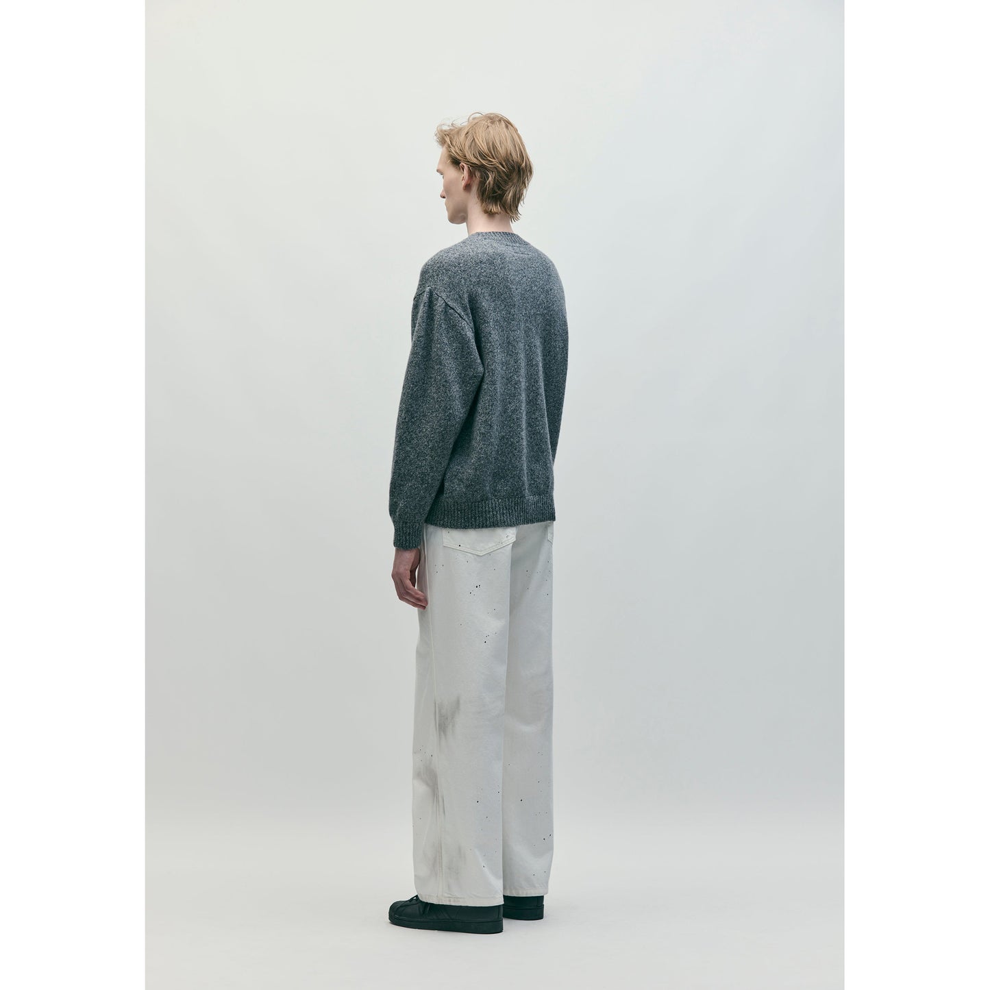 BW . WASHED UTILITY PANTS / WHITE
