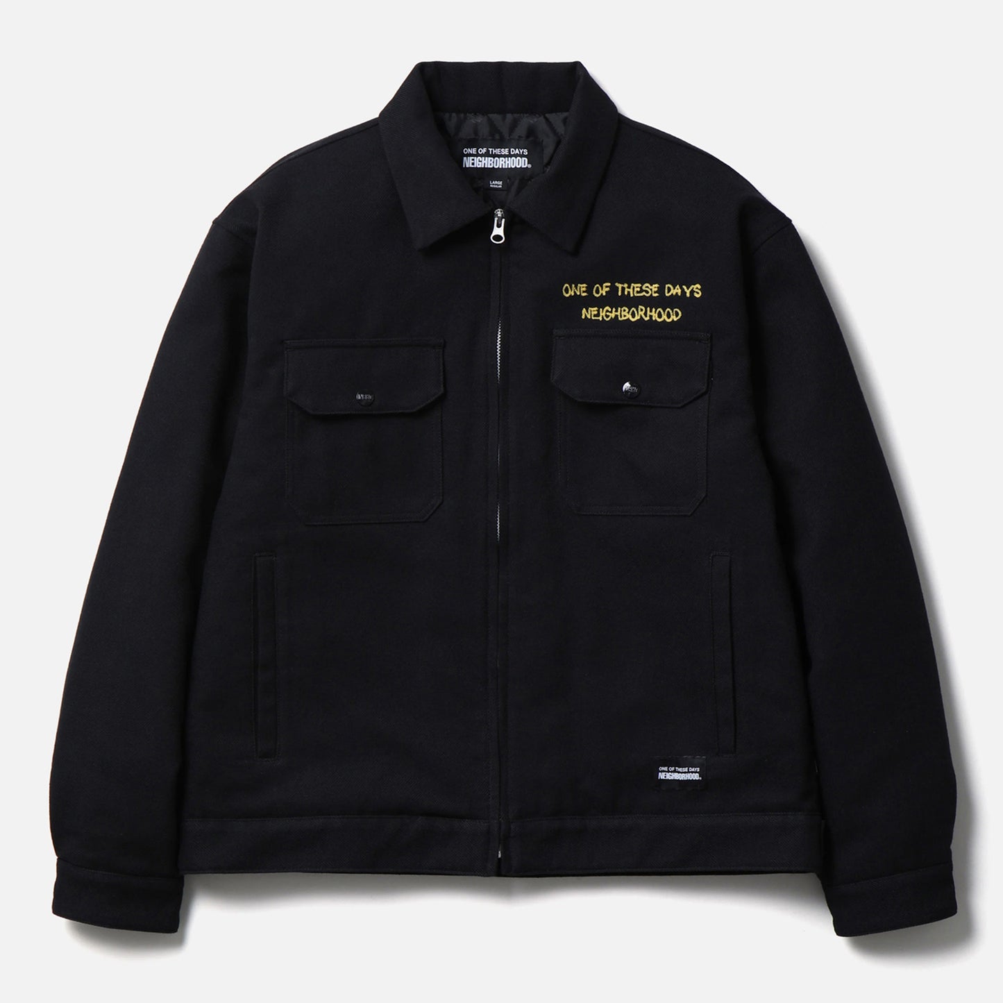 NH X OOTD . ZIP WORK JACKET / BLACK