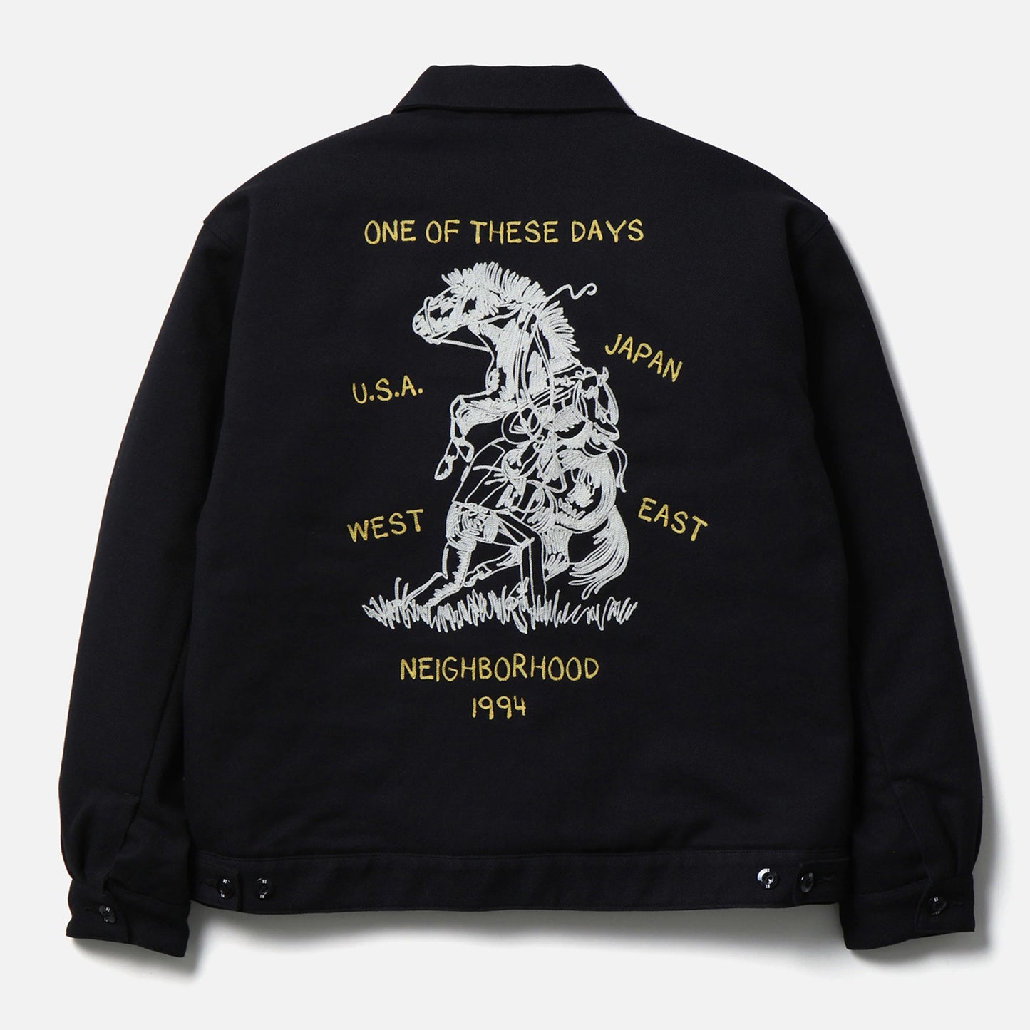 NH X OOTD . ZIP WORK JACKET / BLACK