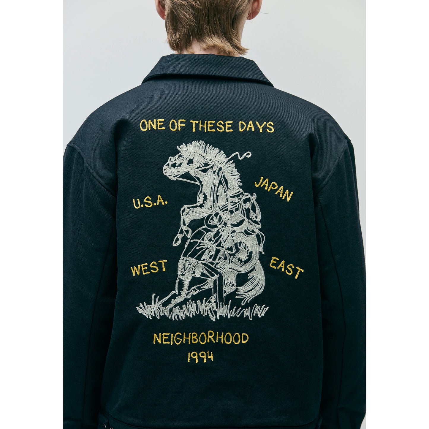 NH X OOTD . ZIP WORK JACKET / BLACK