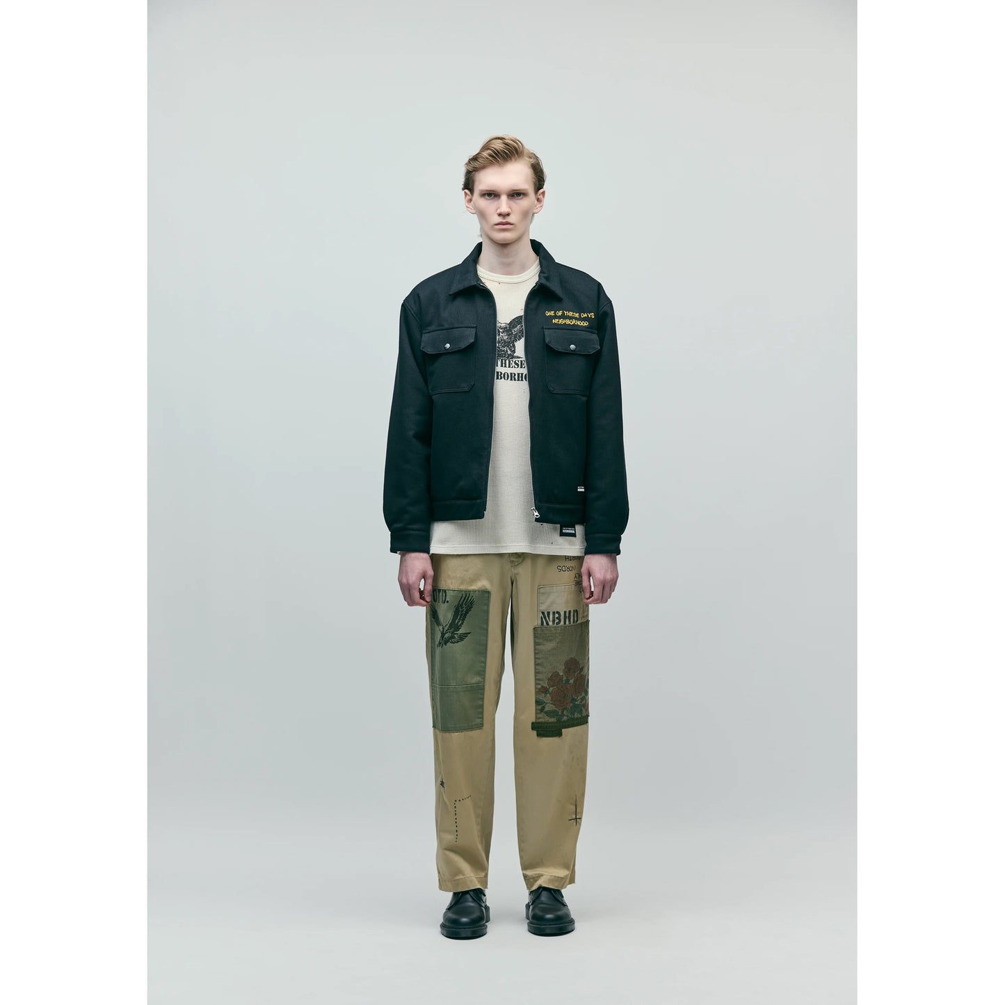 NH X OOTD . ZIP WORK JACKET / BLACK