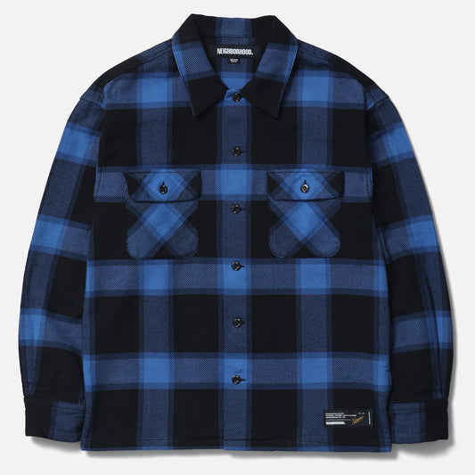 BUFFALO CHECK SHIRT LS / BLUE