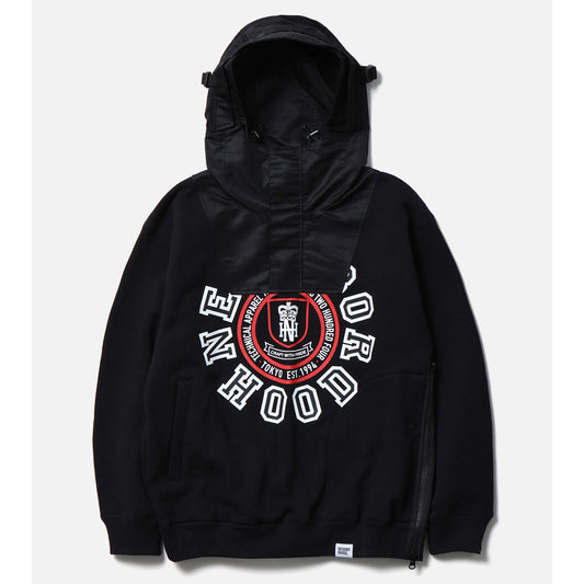 COMBINATION SWEAT HOODIE LS / BLACK