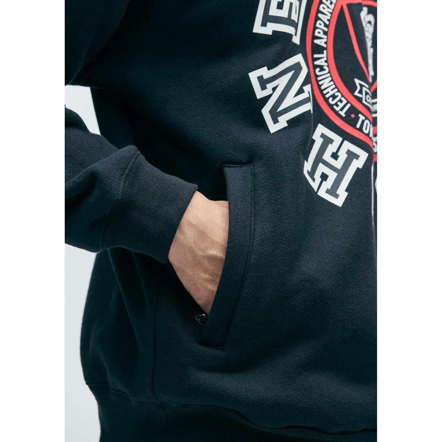 COMBINATION SWEAT HOODIE LS / BLACK