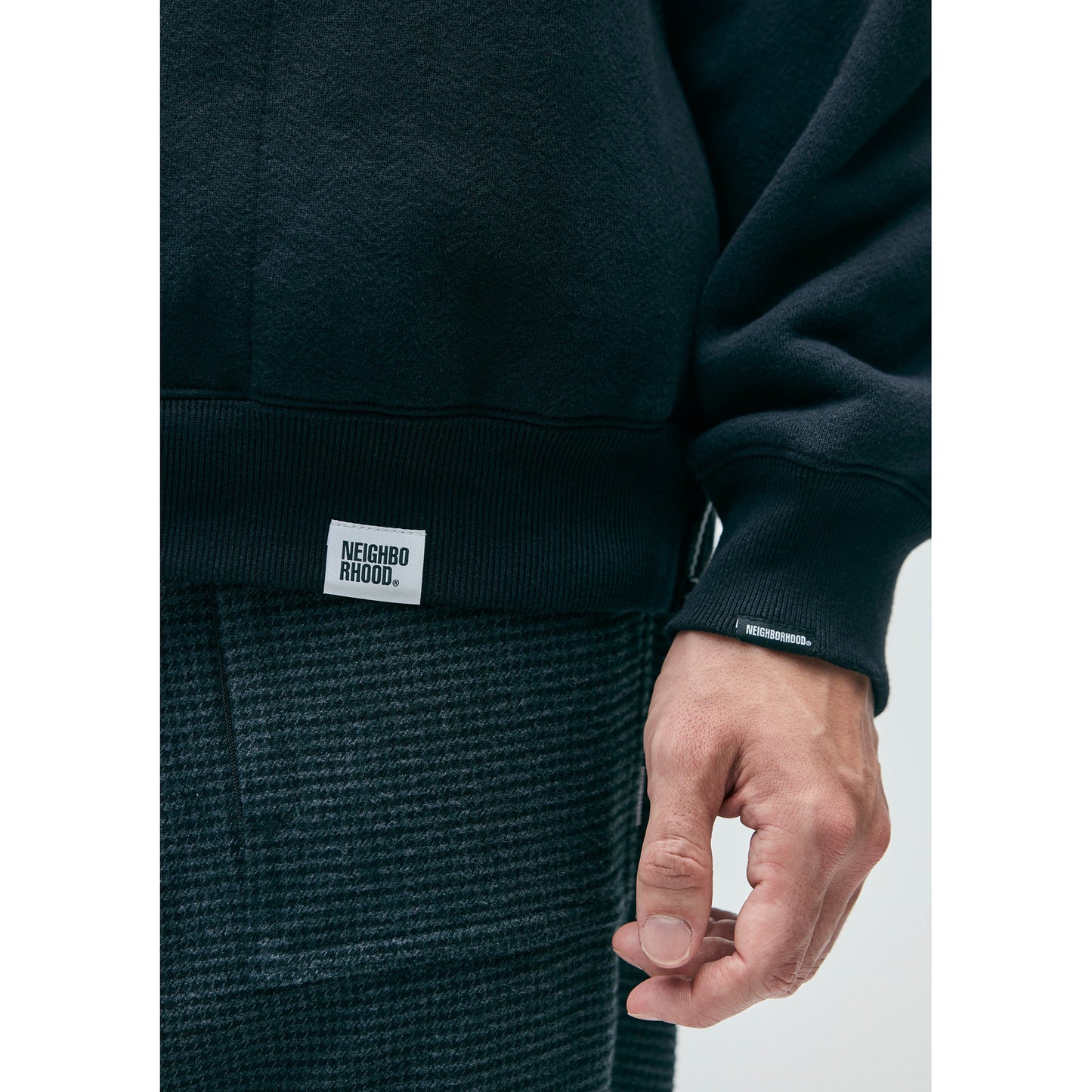 COMBINATION SWEAT HOODIE LS / BLACK