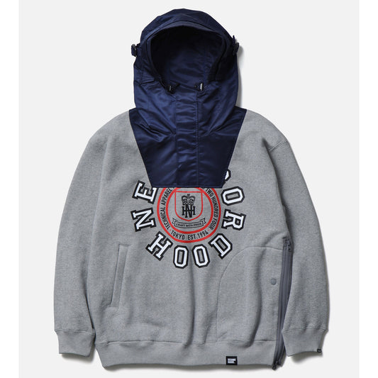 COMBINATION SWEAT HOODIE LS / GRAY