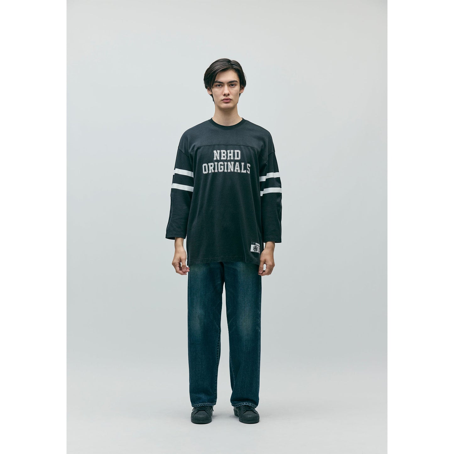 FOOTBALL SHIRT LS / BLACK