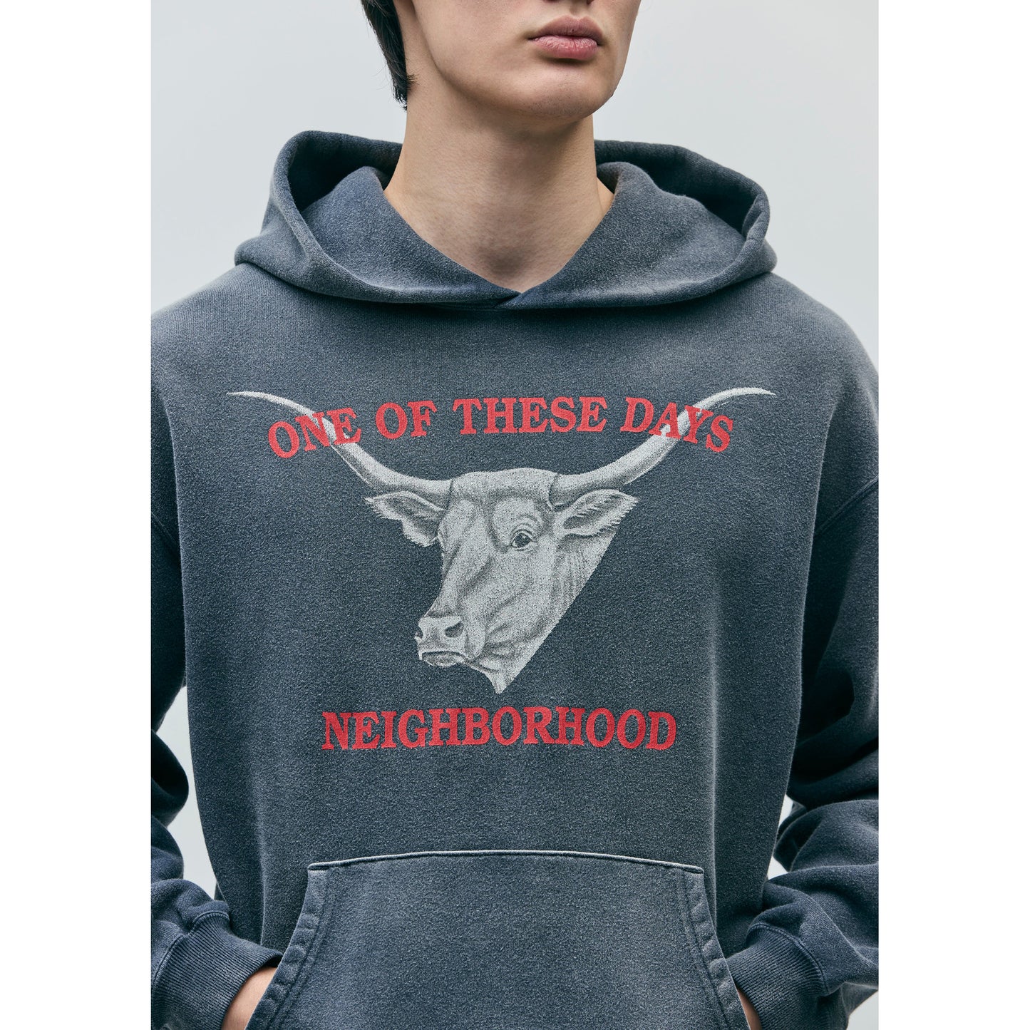 NH X OOTD . SWEAT HOODIE LS / BLACK