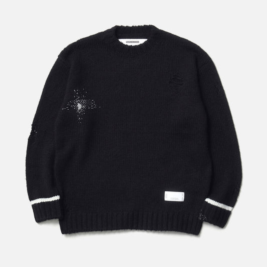 SAVAGE CREWNECK SWEATER / BLACK