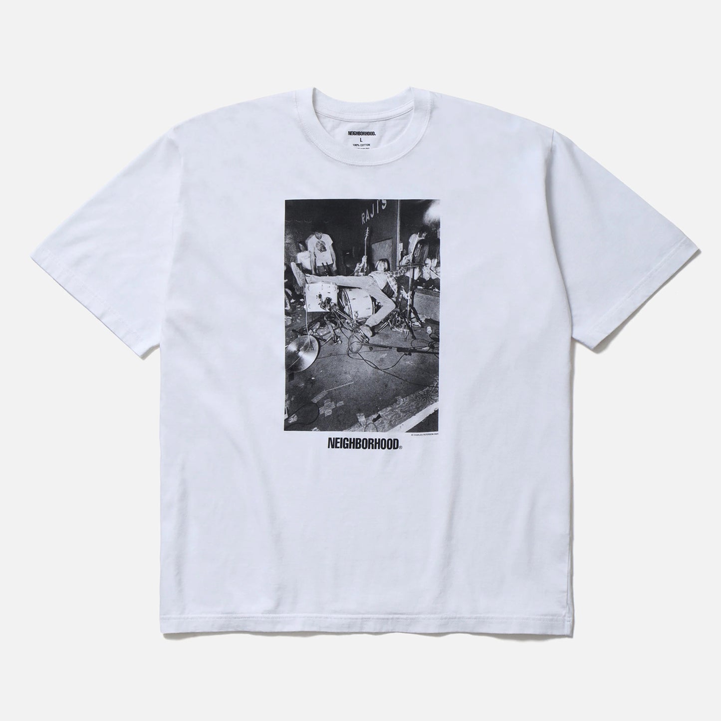 NH × CHARLES PETERSON . TEE SS-3 / WHITE