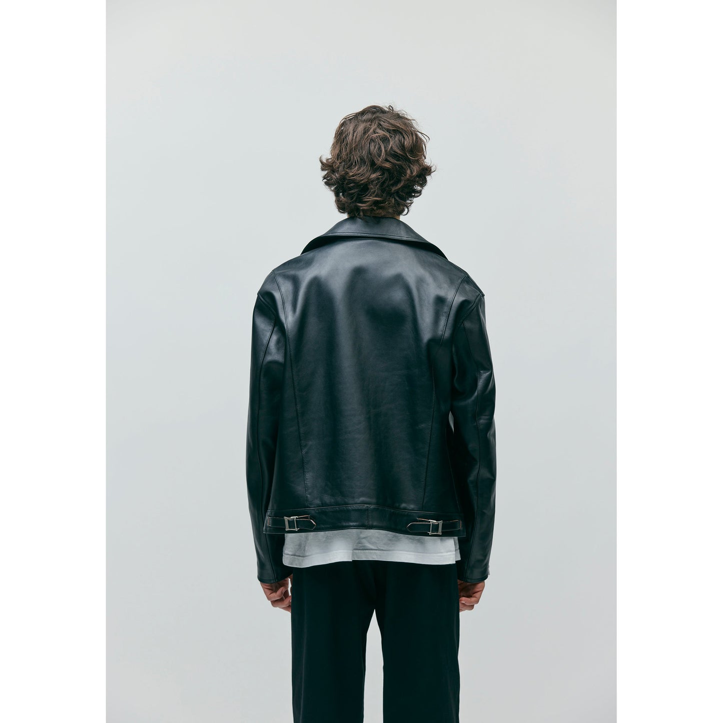 LEATHER RIDERS JACKET / BLACK
