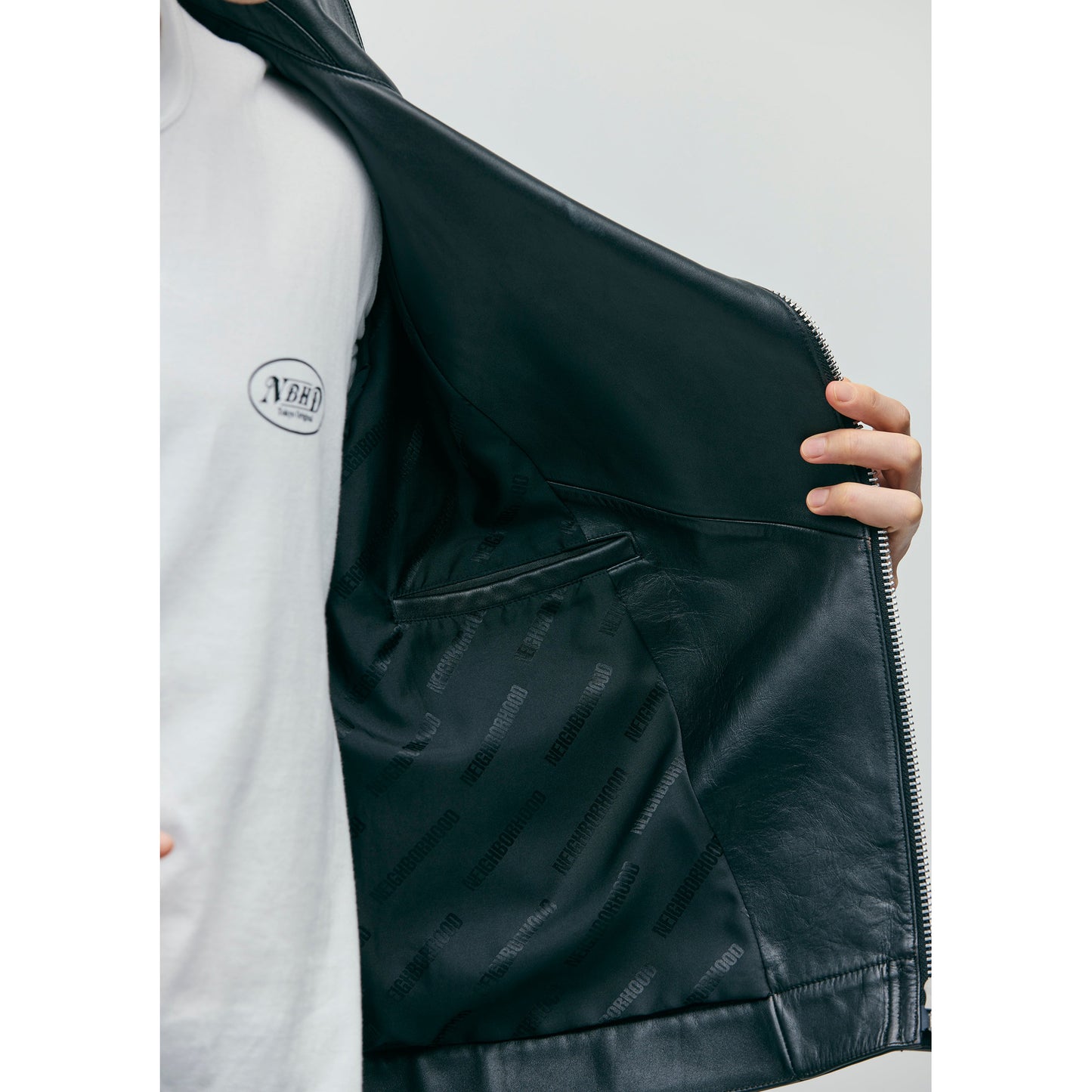 LEATHER RIDERS JACKET / BLACK