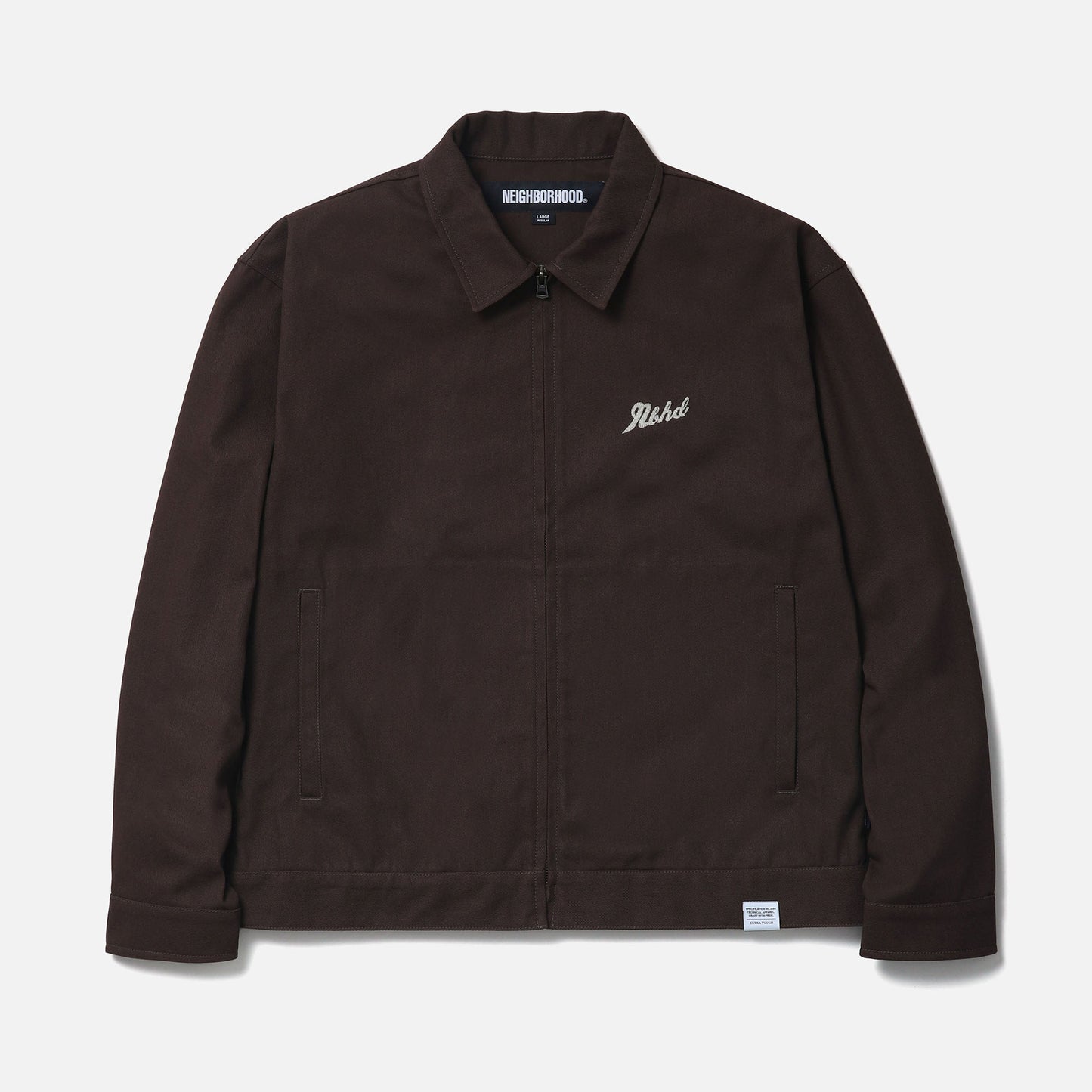 ZIP WORK JACKET / BROWN