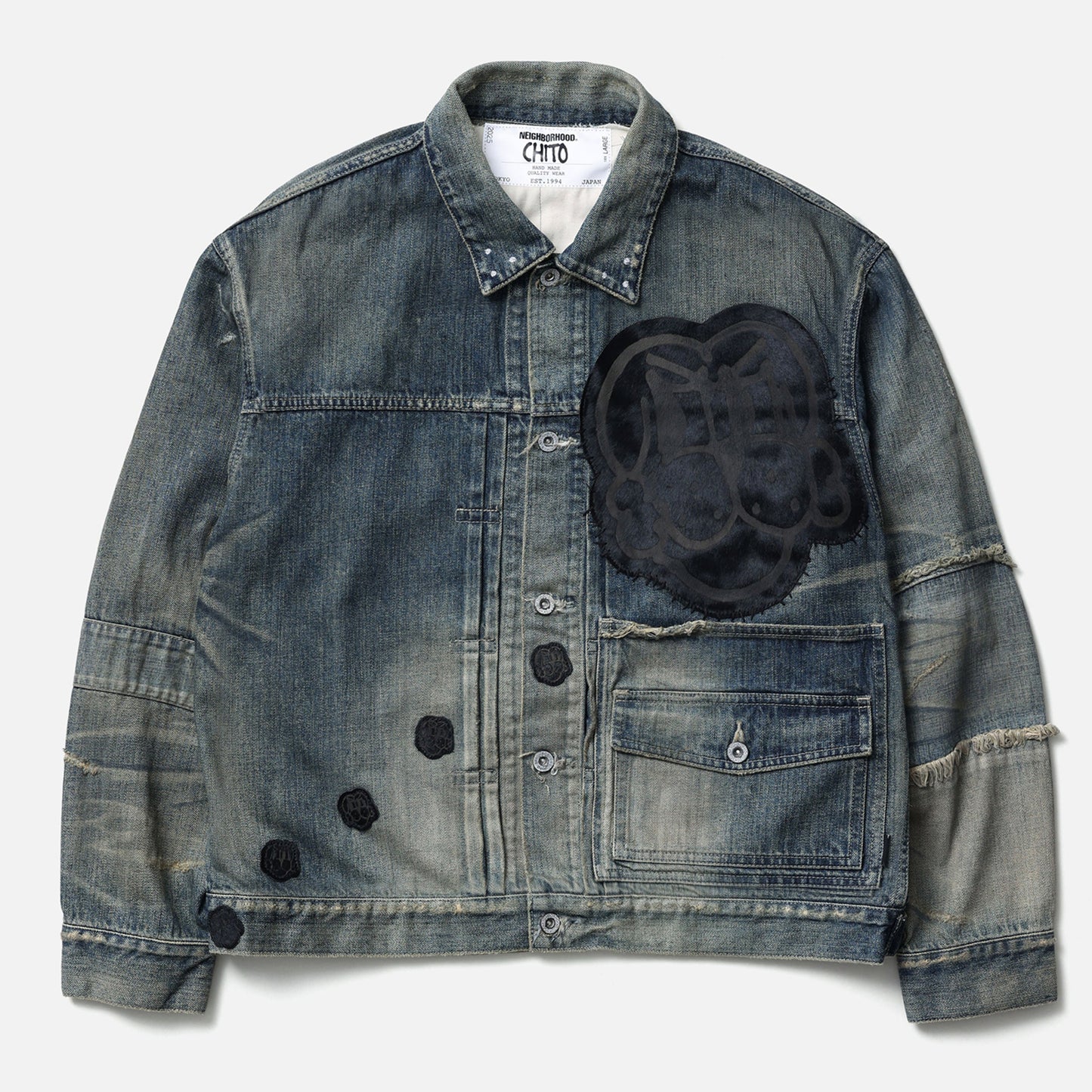 NH x CHITO . SAVAGE DENIM TYPE-1 JACKET MOD / INDIGO