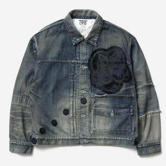 NH x CHITO . SAVAGE DENIM TYPE-1 JACKET MOD / INDIGO