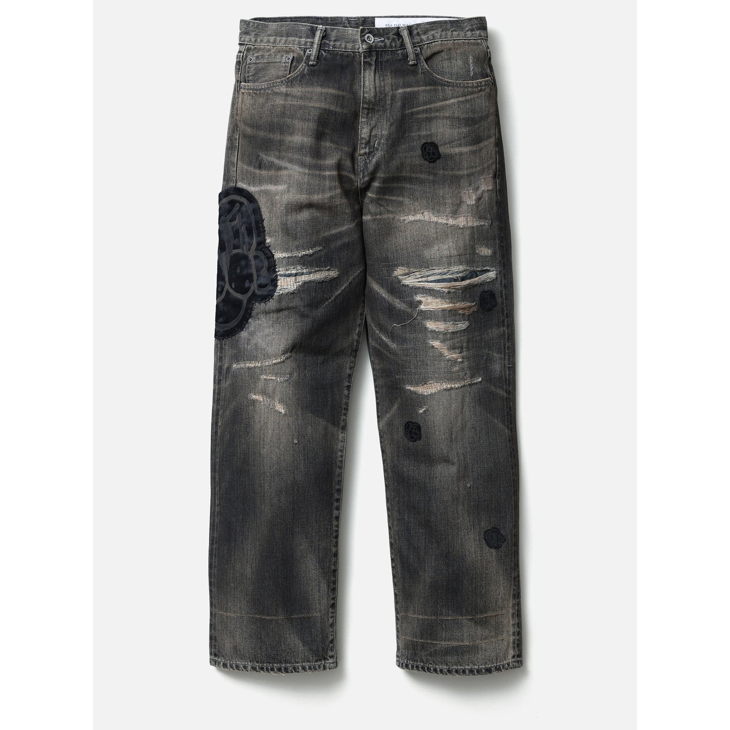 NH x CHITO . SAVAGE DENIM DP BASIC PANTS / BLACK