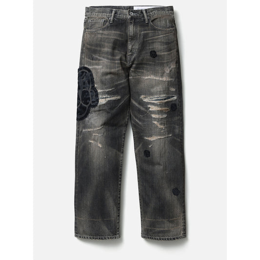 NH x CHITO . SAVAGE DENIM DP BASIC PANTS / BLACK