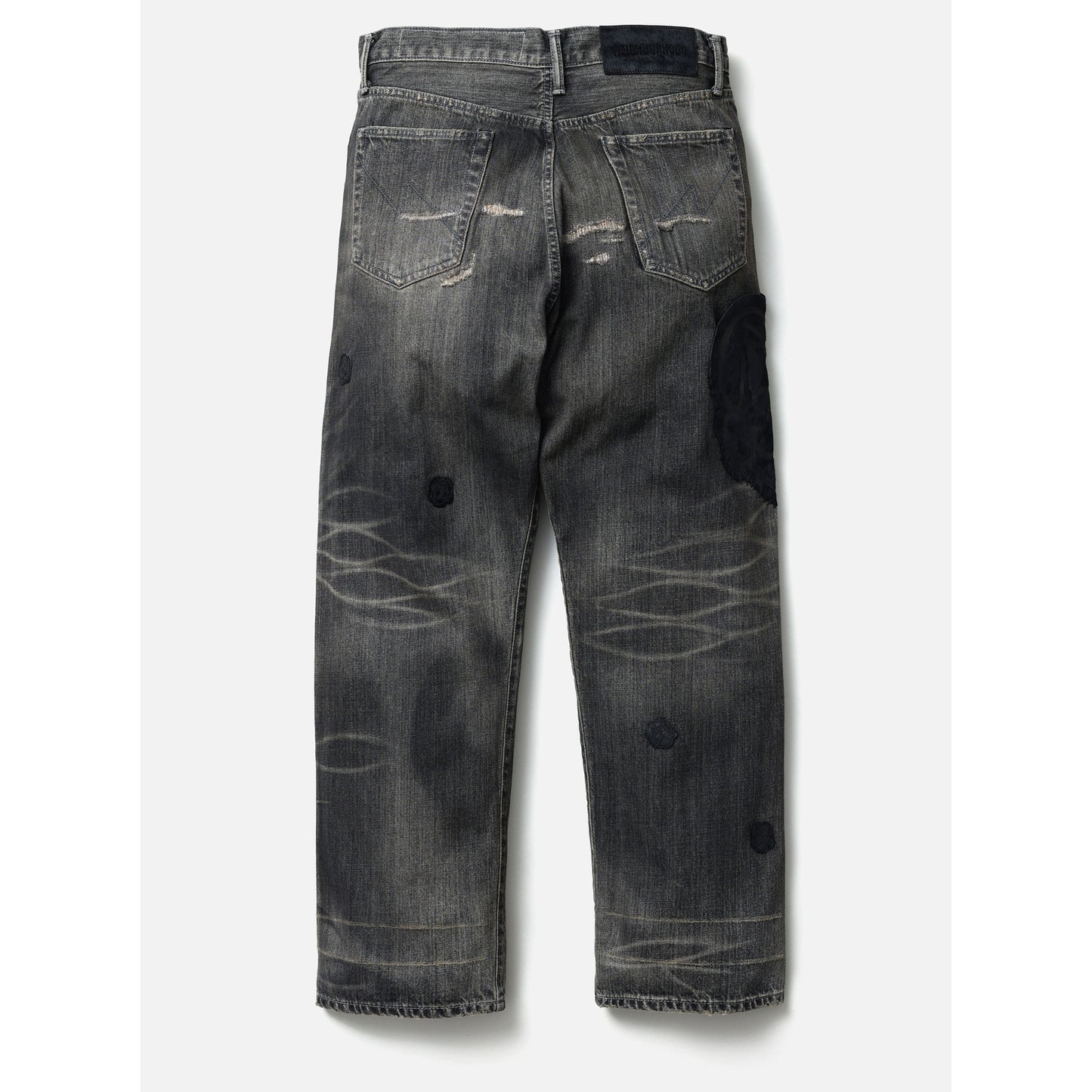 NH x CHITO . SAVAGE DENIM DP BASIC PANTS / BLACK