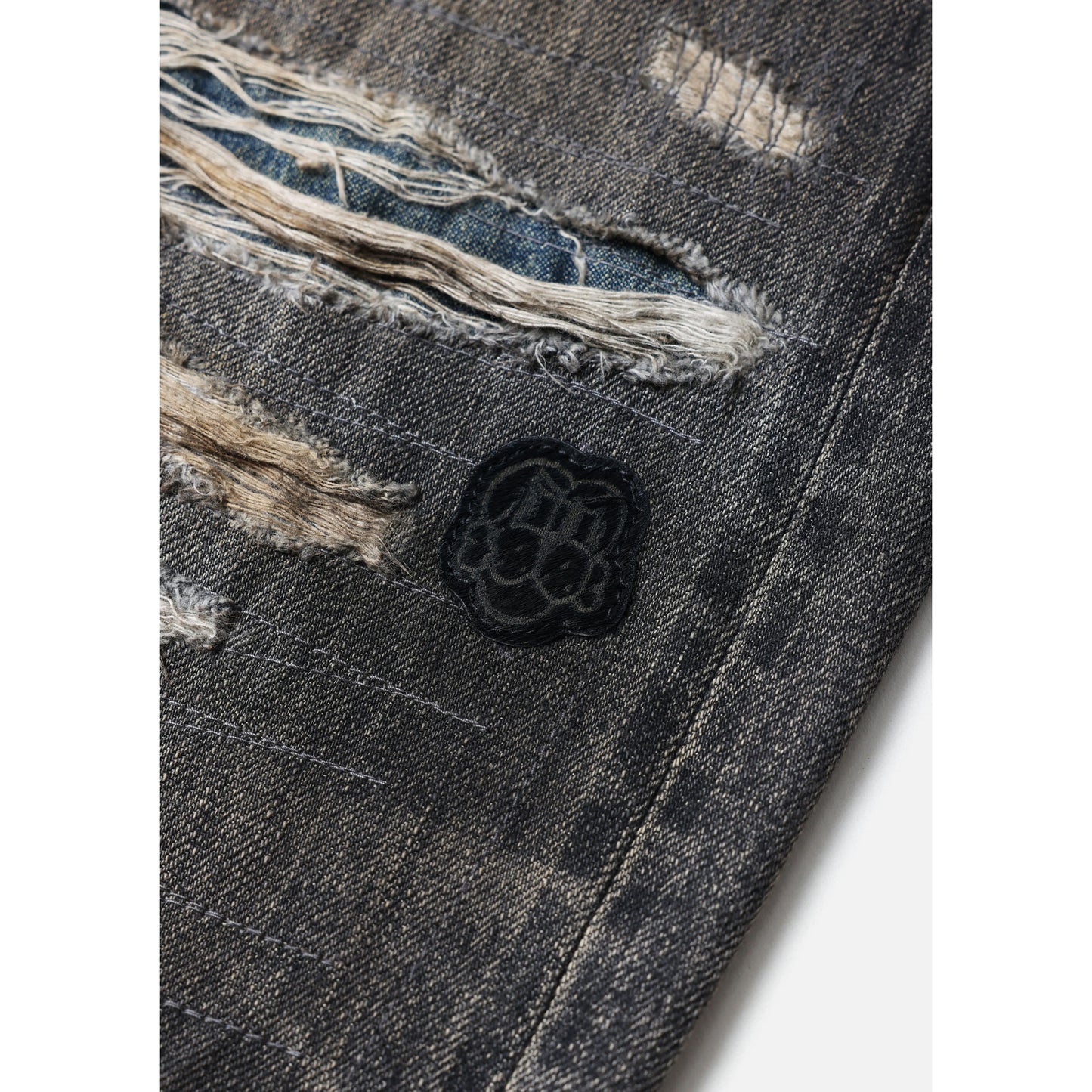 NH x CHITO . SAVAGE DENIM DP BASIC PANTS / BLACK