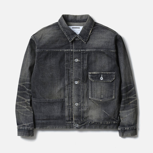 SAVAGE DENIM TYPE-1 JACKET / BLACK