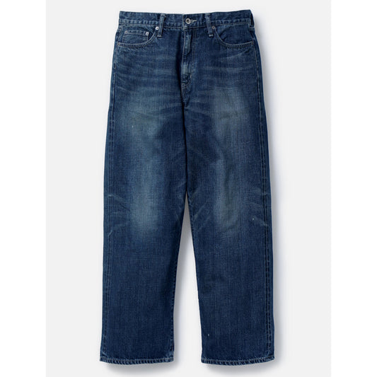 WASHED DENIM DP WIDE PANTS / INDIGO